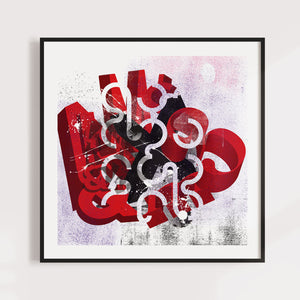 Abstract Typography Art for home or office