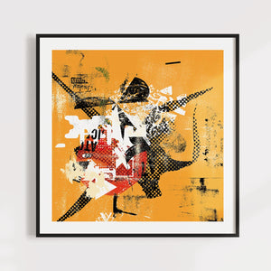 Yellow Contemporary Art for Home or Office