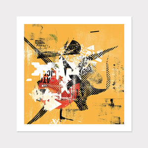 Yellow Contemporary Art for Home or Office