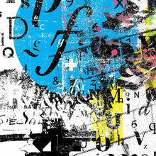 Load image into Gallery viewer, Colorful Abstract Typography Art for home or office